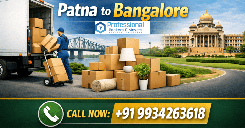 packers and movers patna to bangalore loading household goods safely
