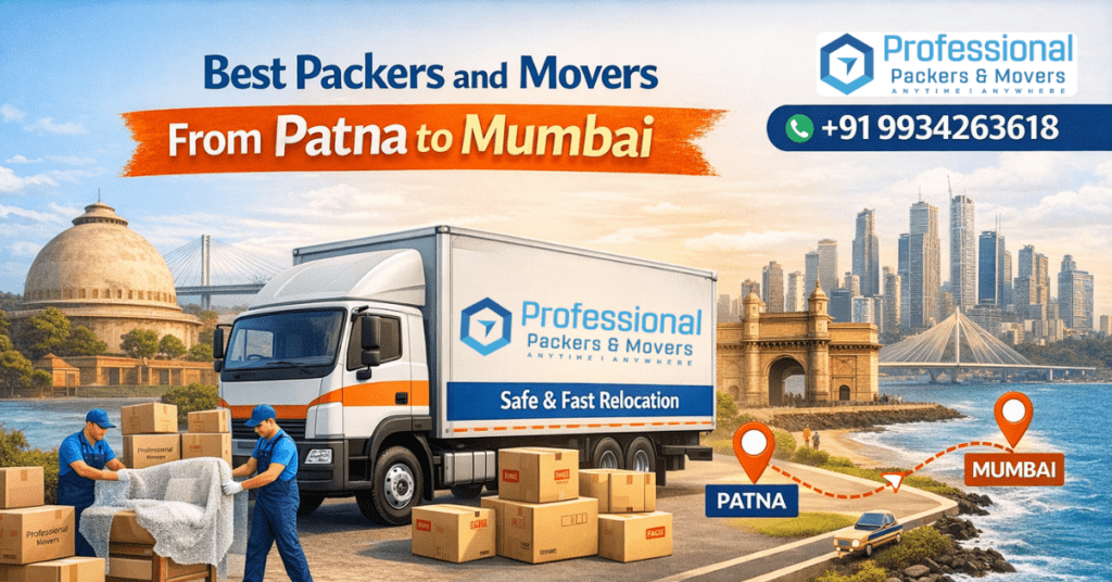 best packers and movers from patna to mumbai safely transporting goods