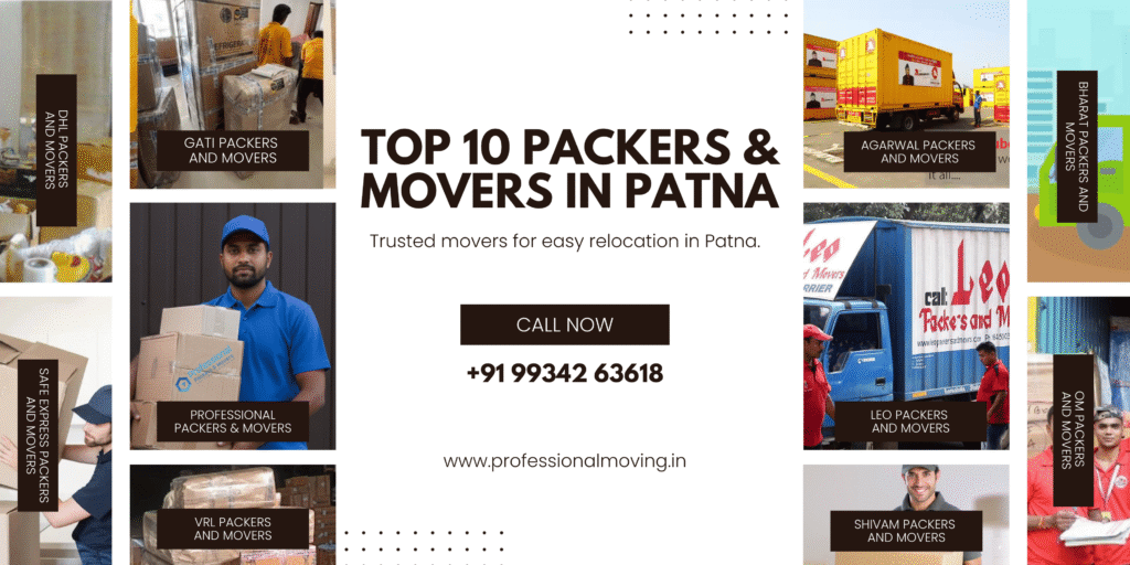 Top 10 Packers and Movers in Patna providing safe relocation services